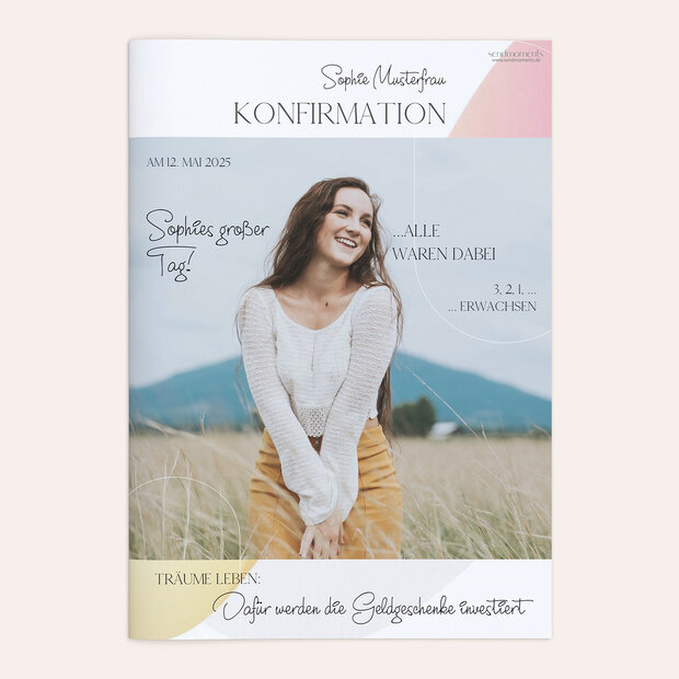 Festzeitung Konfirmation - Verwandlung