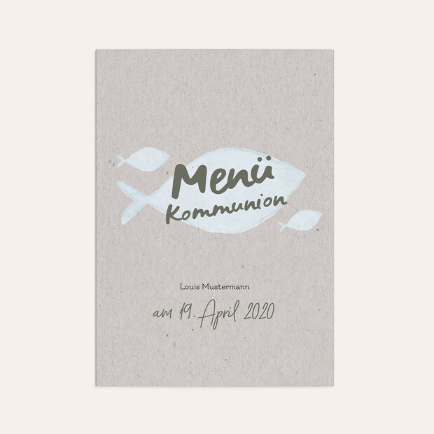 Menükarten Kommunion - Frisch Gewagt