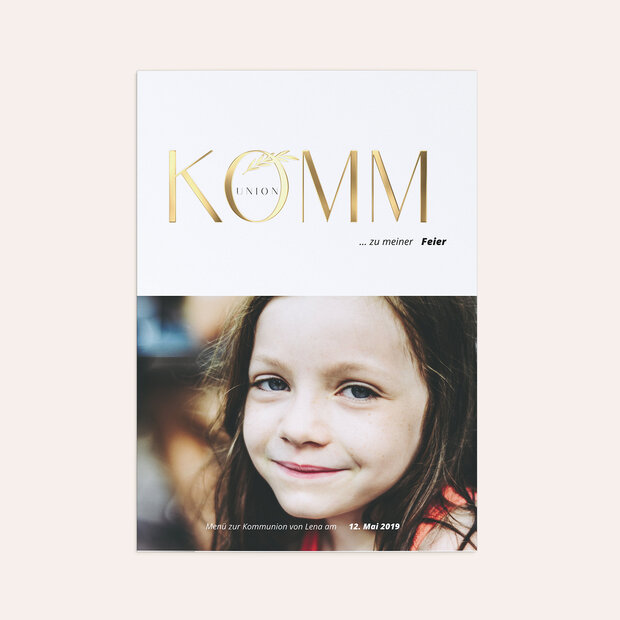 Menükarten Kommunion - KOMM