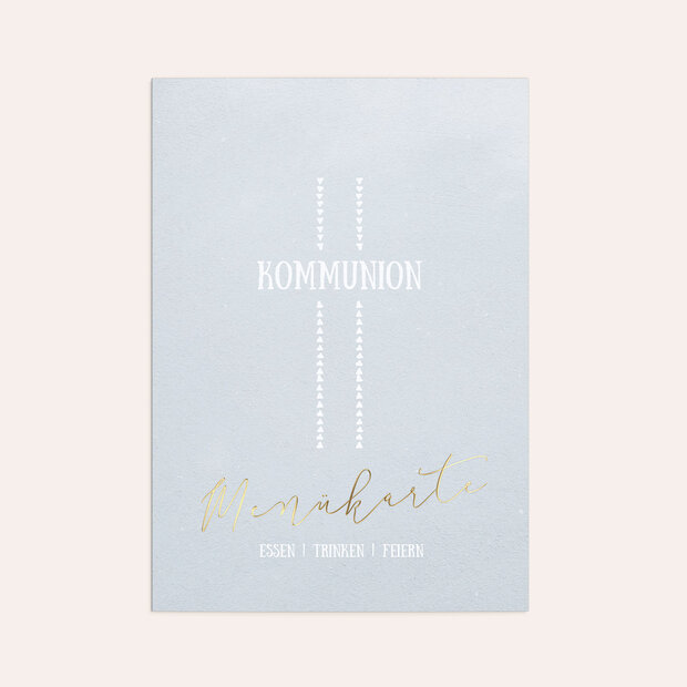 Menükarten Kommunion - Glaubensfroh