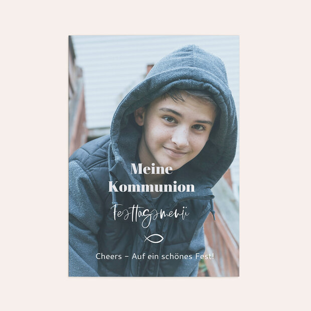 Menükarten Kommunion - Im Mittelpunkt Kommunion