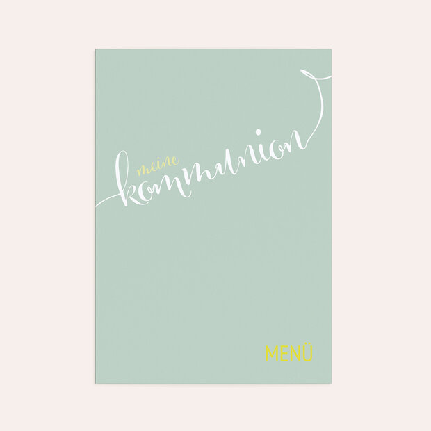Menükarten Kommunion - Fabelhafter Tag Kommunion