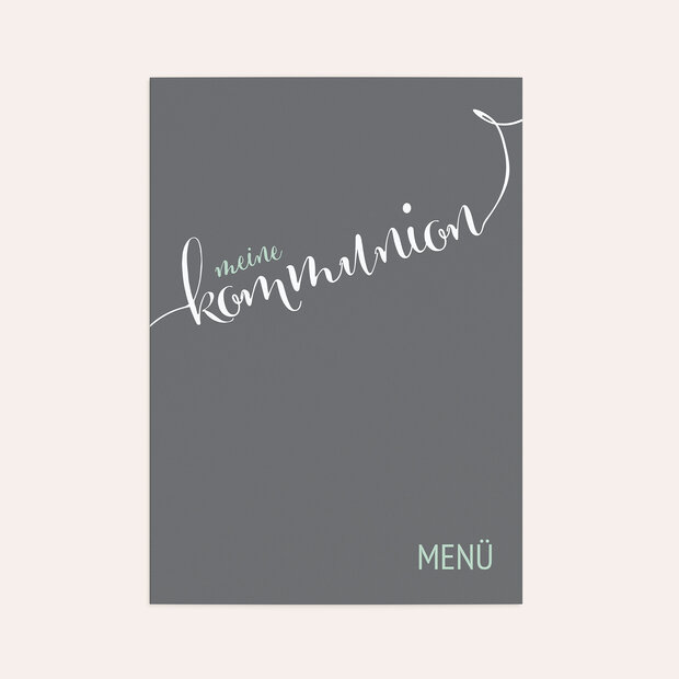 Menükarten Kommunion - Fabelhafter Tag Kommunion