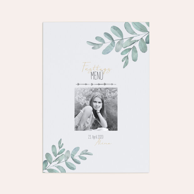 Menükarten Konfirmation - Meine Zeremonie