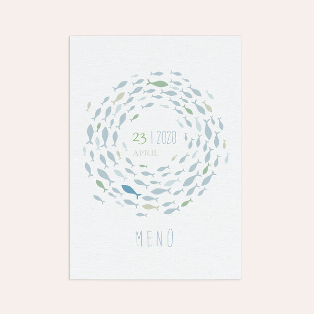 Menükarten Konfirmation - Freudenwirbel