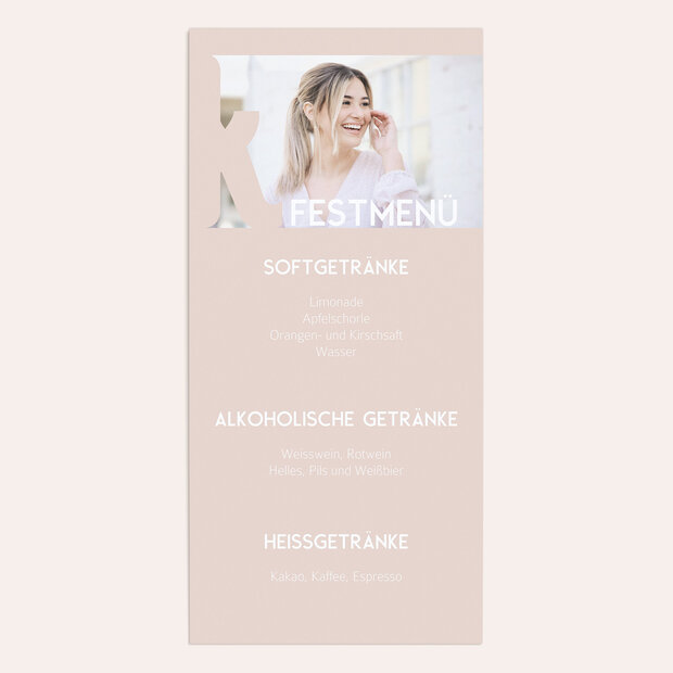 Menükarten Konfirmation - Symbolik