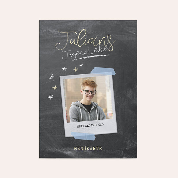 Menükarten jugendweihe - Sternentafel