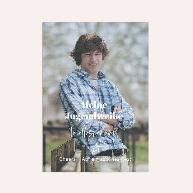 Menükarten jugendweihe - Im Mittelpunkt Jugendweihe