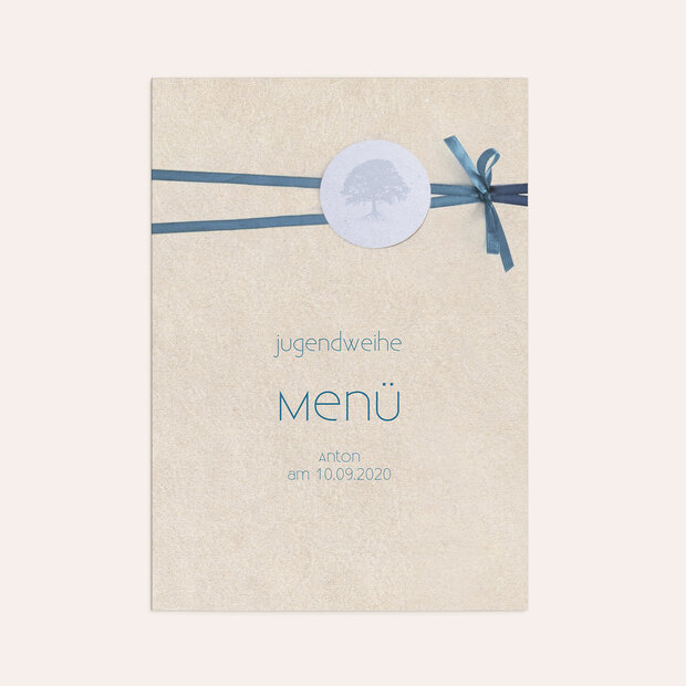 Cartes de menu pour jubilé - Kraftvoll
