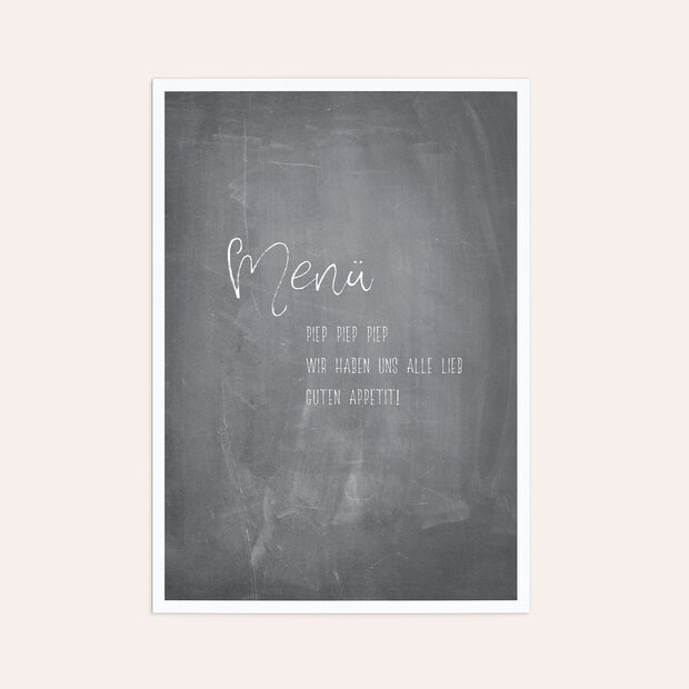 Menükarten jugendweihe - Getäfelt jung