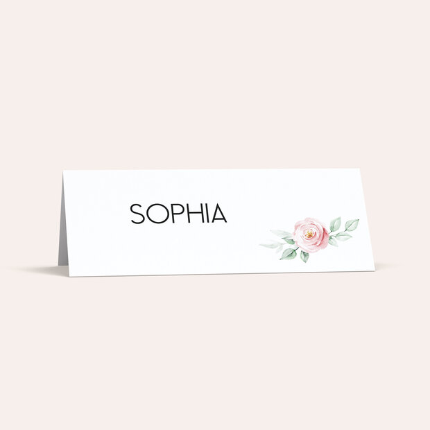 Tischkarten Kommunion - Weißes Kleid