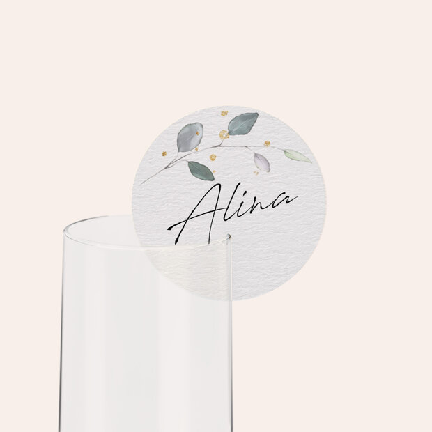 Tischkarten Konfirmation - Umranktes Kreuz