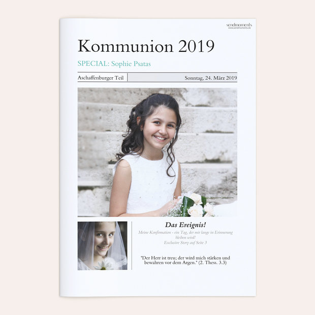 Festzeitung Kommunion - Zeitung