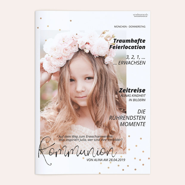 Festzeitung Kommunion - Konfettifreude Festschrift