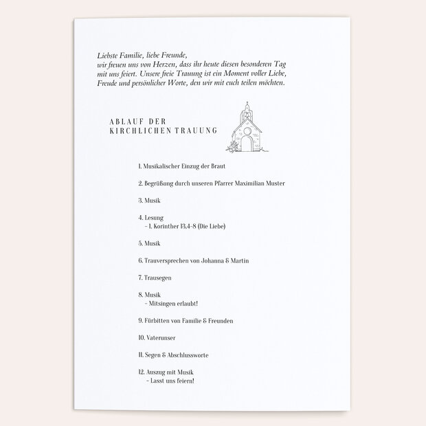 Einlegeblätter für Kirchenhefte - Einlegeblätter Kirche