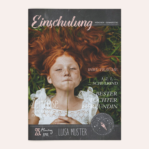 Festzeitung Einschulung - Ankündigung Festschrift