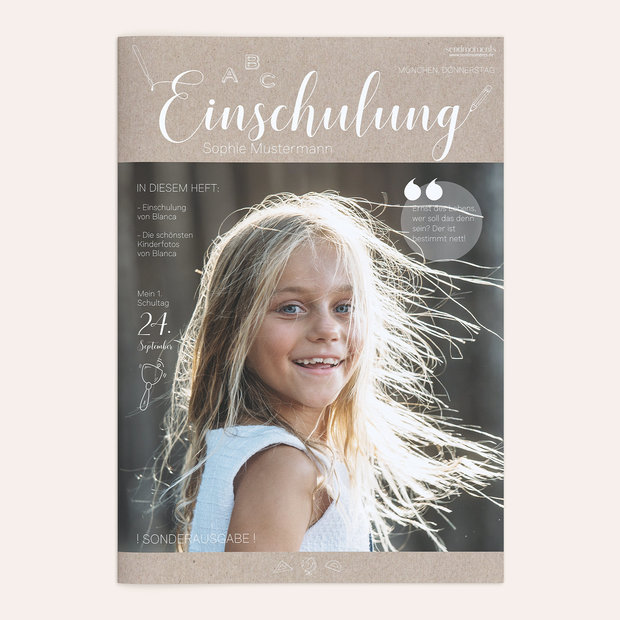 Festzeitung Einschulung - ABC-Geschichten Festschrift