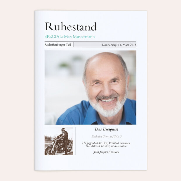 Festzeitung zum Ruhestand - Zeitung