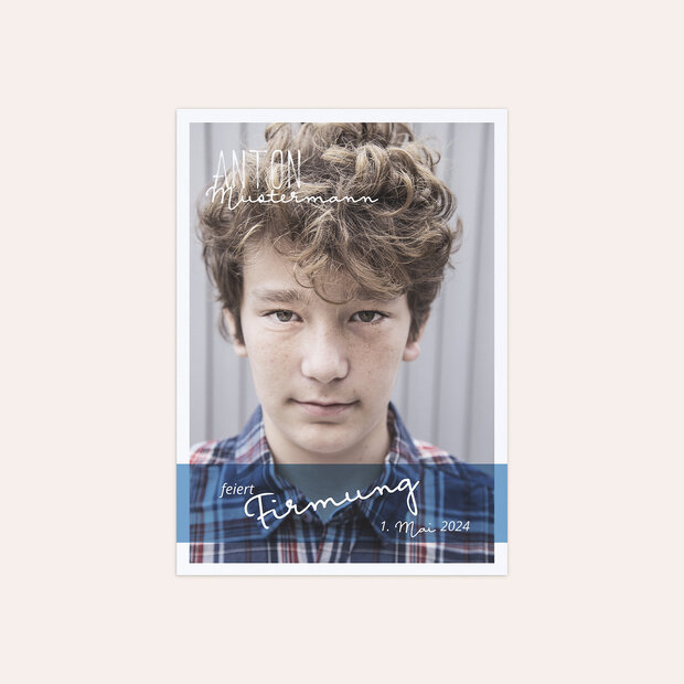 Firmung Karten - Portraitfoto