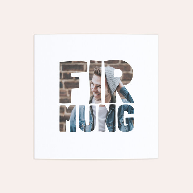 Firmung Karten - Fototext