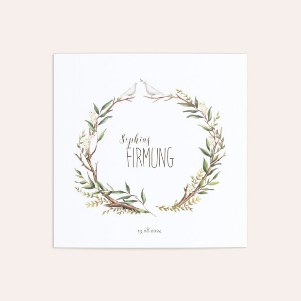 Firmung Karten - Firmungskranz