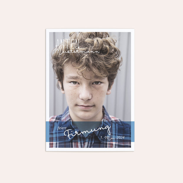 Firmung Karten - Portraitfoto