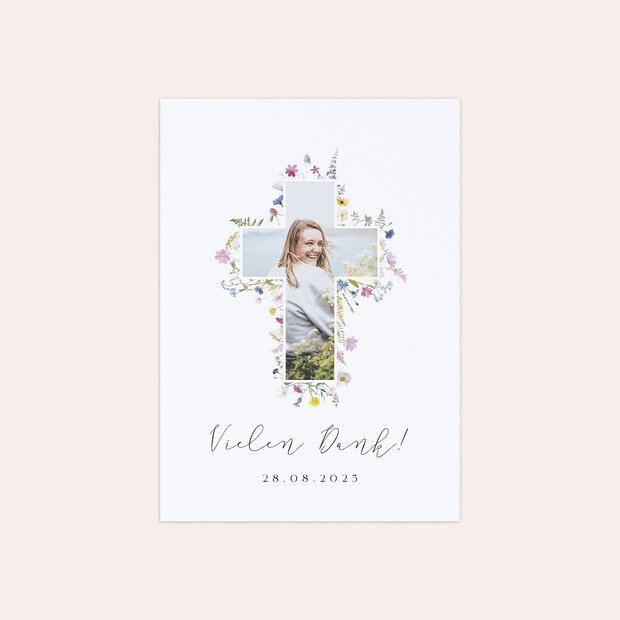 Danksagungen zur Firmung - Bunter Blütensegen