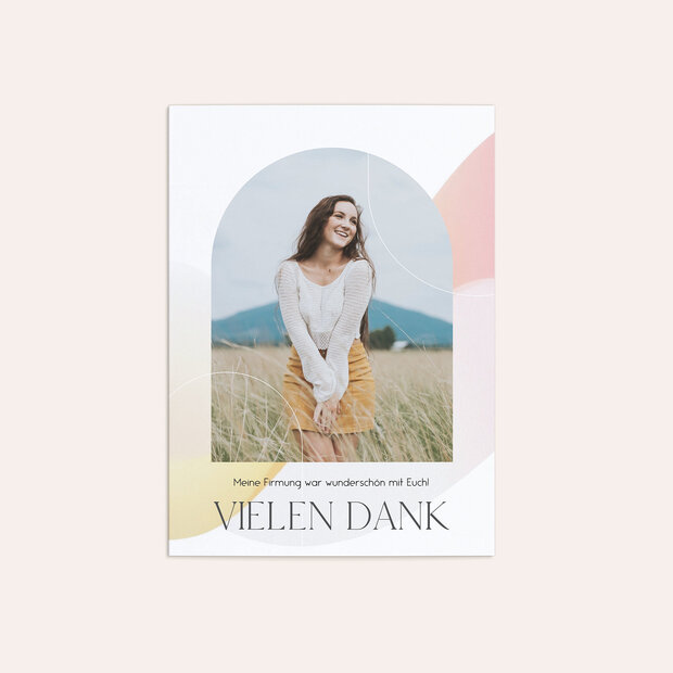 Danksagungen zur Firmung - Verwandlung