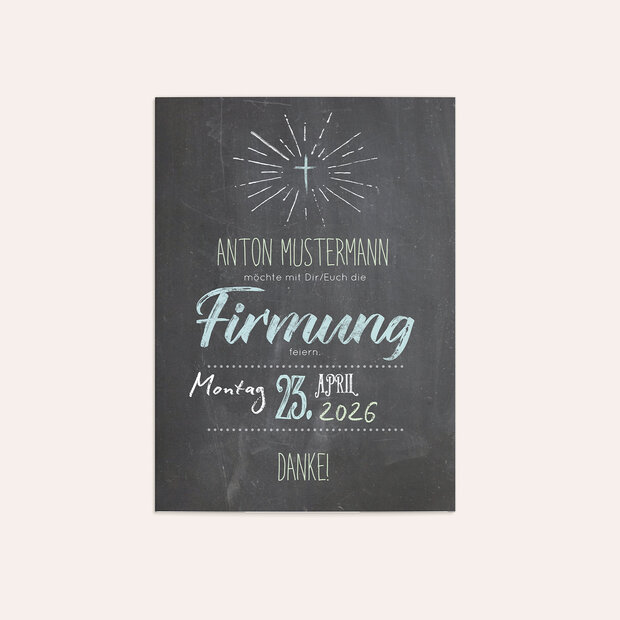 Danksagungen zur Firmung - Ankündigung