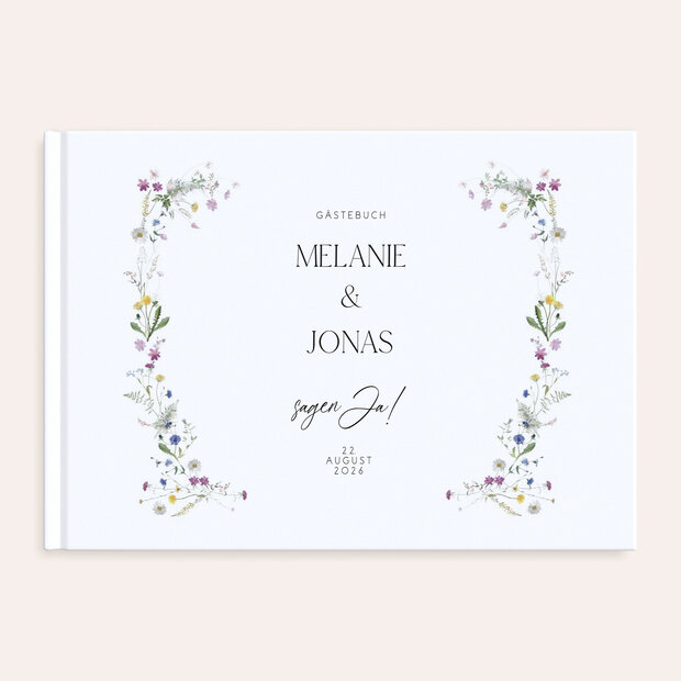 Gästebuch Hochzeit - Blumige Vielfalt
