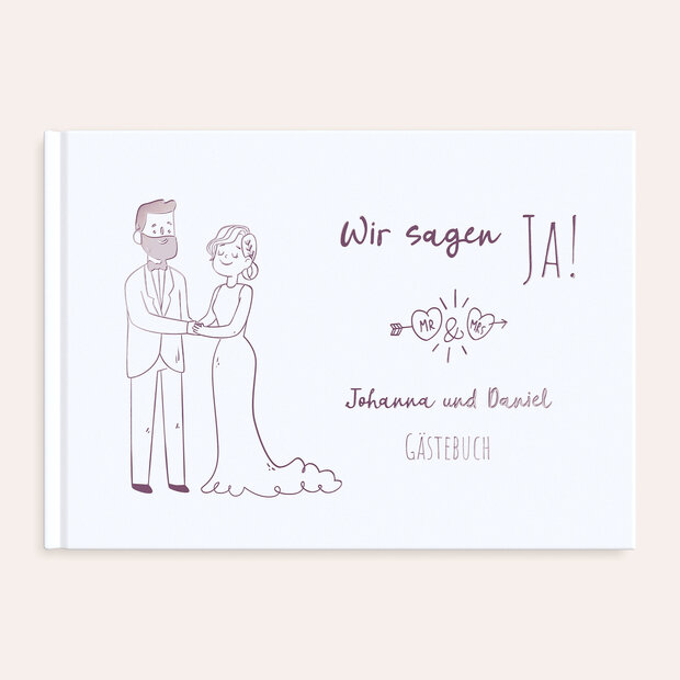 Gästebuch Hochzeit - Paarweise
