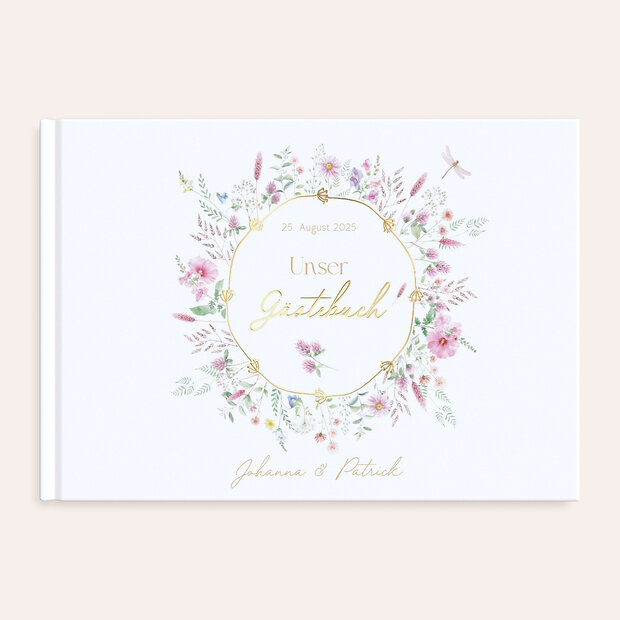 Gästebuch Hochzeit - Blütenversprechen