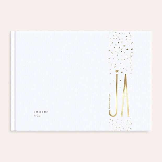 Gästebuch Hochzeit - Goldsturm