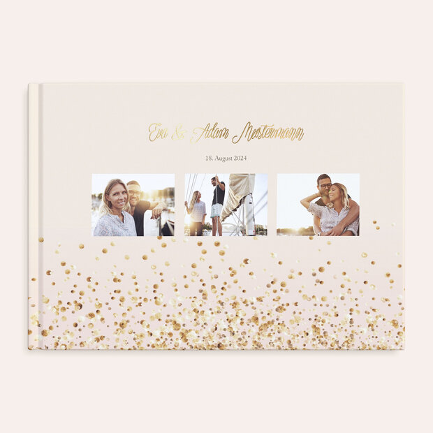 Gästebuch Hochzeit - Geflitter