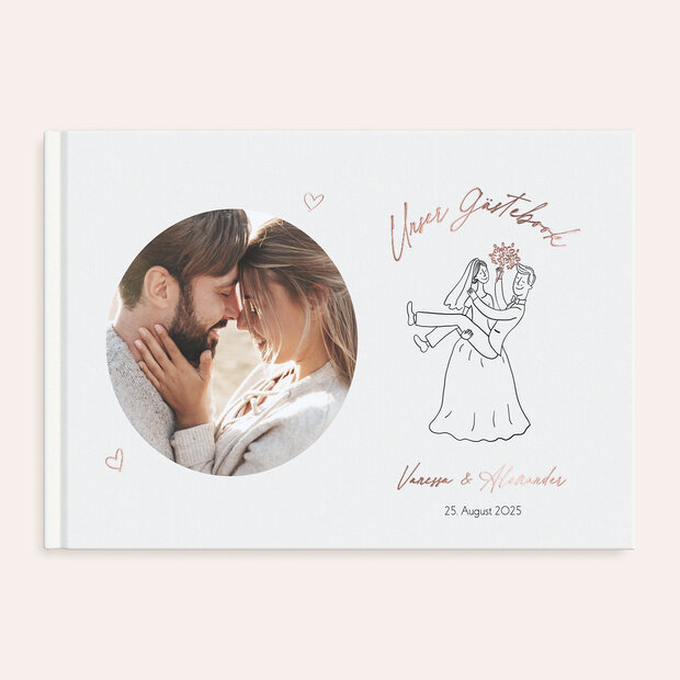 Gästebuch Hochzeit - Zwei wie gemalt