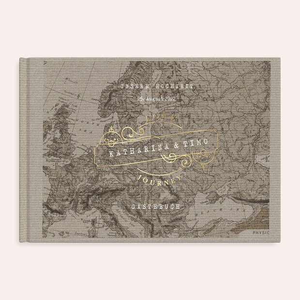 Gästebuch Hochzeit - Unsere Weltkarte