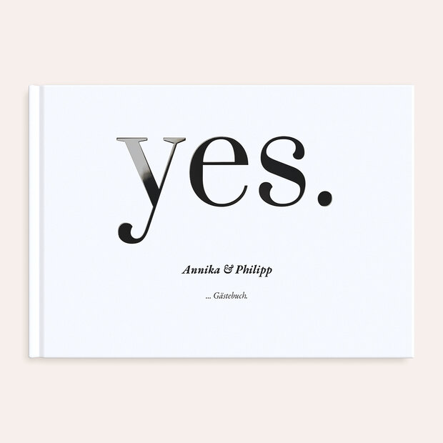 Gästebuch Hochzeit - Yes, I will