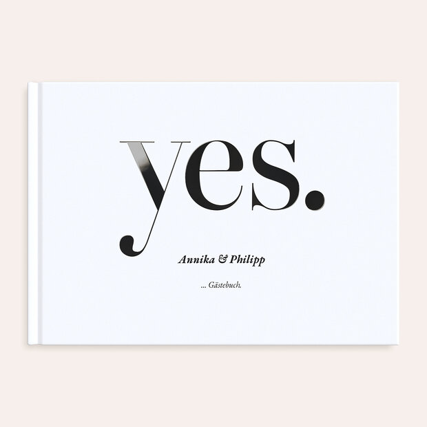 Gästebuch Hochzeit - Yes, I will