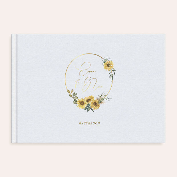 Gästebuch Hochzeit - Strahlendes Gelb