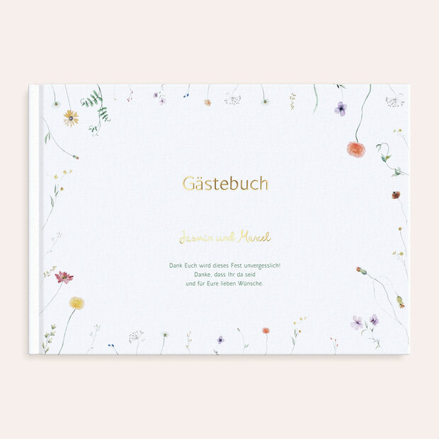 Gästebuch Hochzeit - Blütenkuss