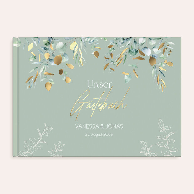 Gästebuch Hochzeit - Eukalyptusliebe