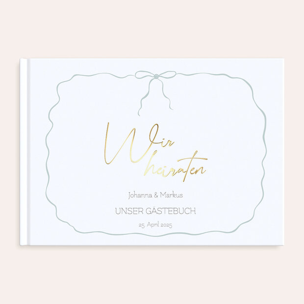 Gästebuch Hochzeit - Feine Schleife