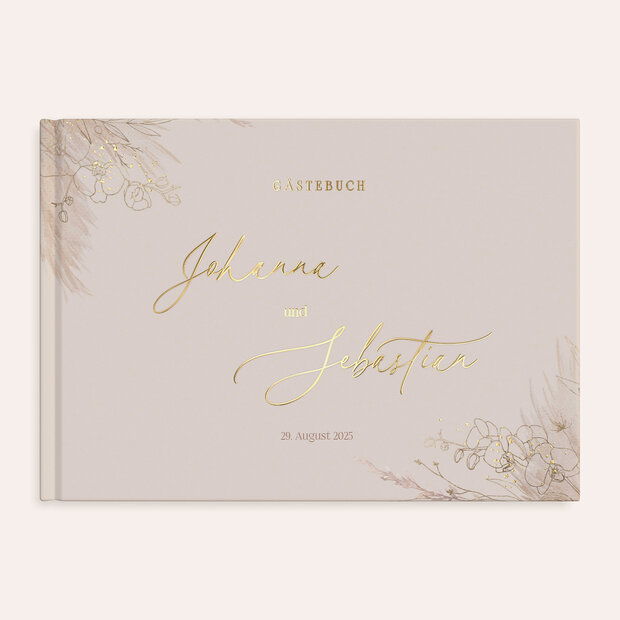Gästebuch Hochzeit - Toffee Boho