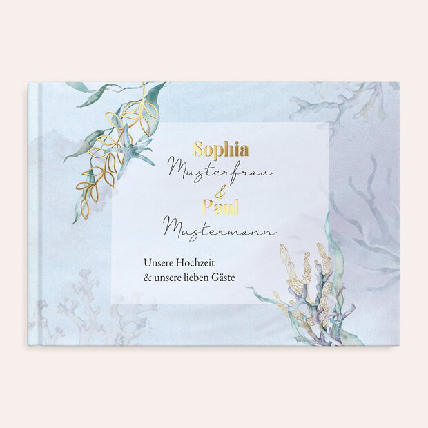 Gästebuch Hochzeit - Meer-Aquarell