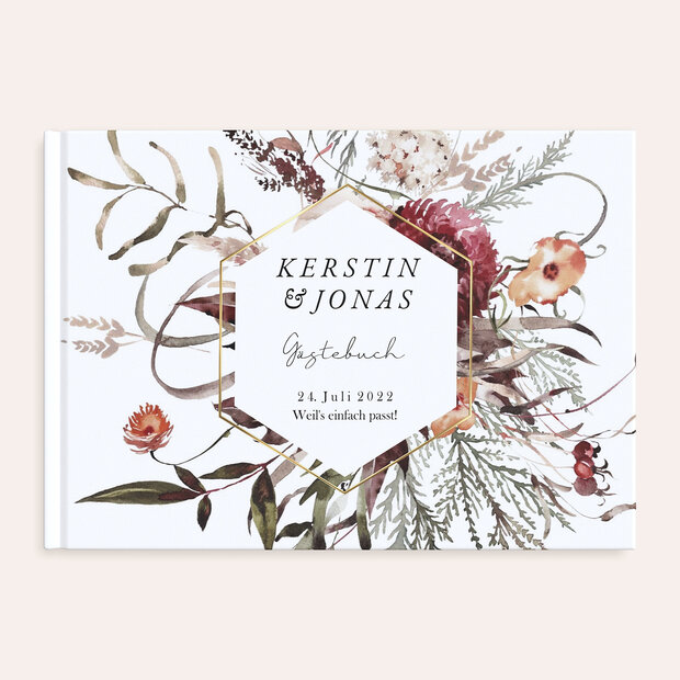 Gästebuch Hochzeit - Naturfeuerwerk