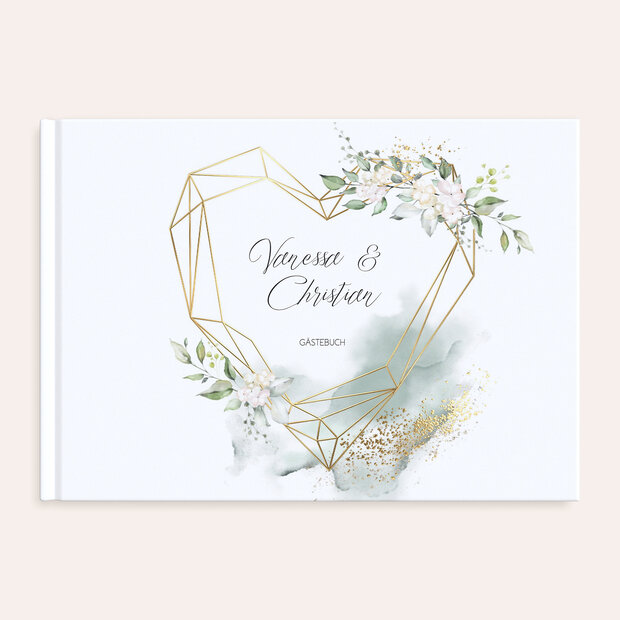 Gästebuch Hochzeit - Herzliche Eleganz