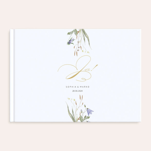 Gästebuch Hochzeit - Wildblumenwiese
