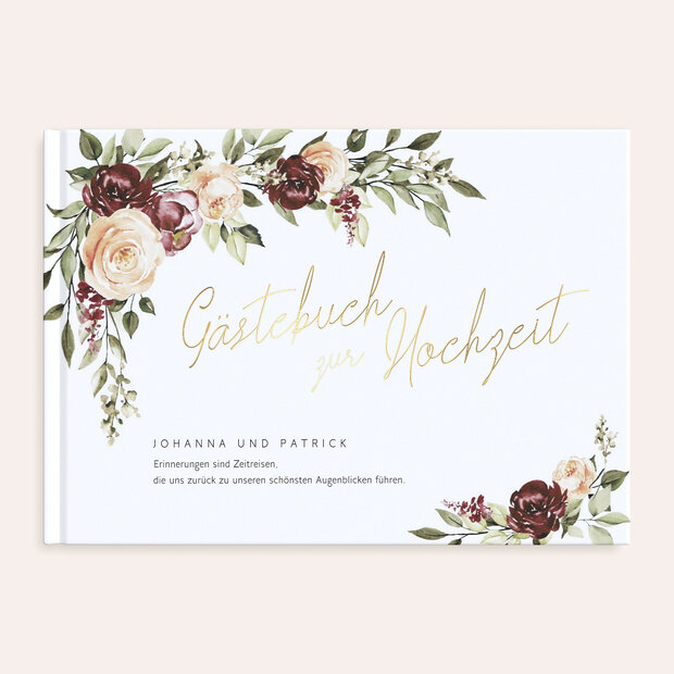 Gästebuch Hochzeit - Zarte Rhapsody