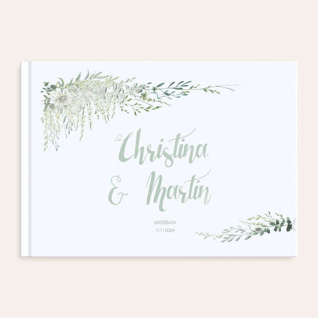Gästebuch Hochzeit - Grüne Pracht