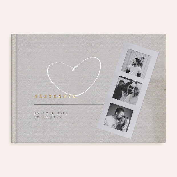 Gästebuch Hochzeit - Love Ticket
